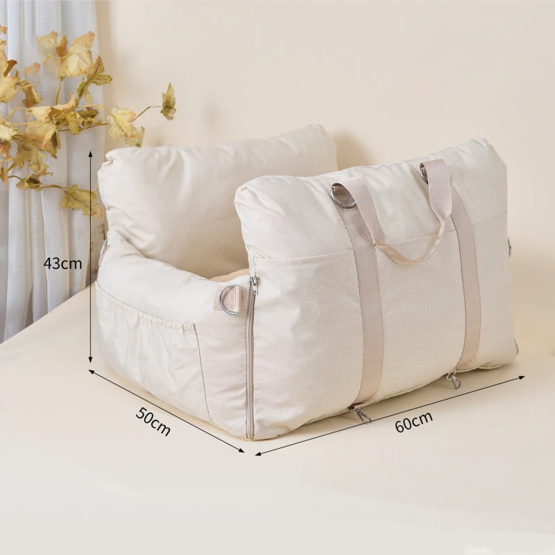 New Design Large Portable Breathable Dog Nest Crate Pet Dog Car Booster Seat Bed Dog Car Seat Travel Bag
