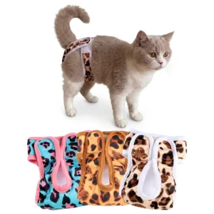 New Design Male Female Reusable Cat Diapers Custom Washable Urine Absorbent Adjustable Pet Cat Diaper