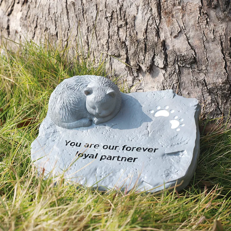 New Design Pet Funeral Products Pet Memorial Garden Headstone for Dogs Cats Pet Memorial Products