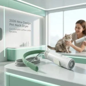 New Design Pet Neck Hair Dryer 110000 RPM Brushless High Speed Blower Dog Cat Quiet 1500W Portable Negativ Pet Accessories