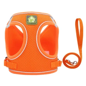 New Design Plain Dog Harness Set Reflective with Good Breathable Pet Harness
