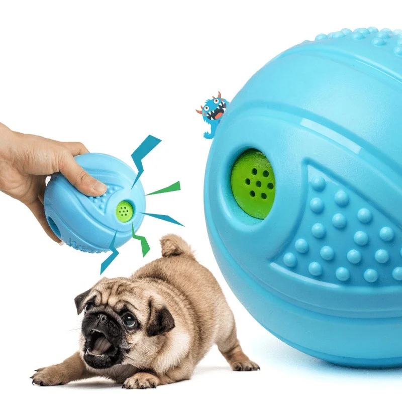 New Design Quirky Pet Toys TPU Dog Chew Toys Quacking Sounding Dog Ball Interactive Outdoor Training Dog Toys
