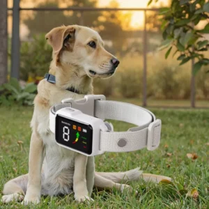 New Design Style Electronic Dog Training Collar Automatic Pet Stop Barking Nylon Material Colour Screen Training Supplies