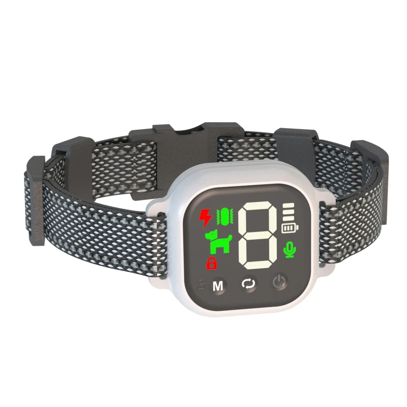 New Dog Bark Control E Collar Waterproof Anti Barking Collar Beep Pet Vibration and Shock Dog Bark Training Collar Device