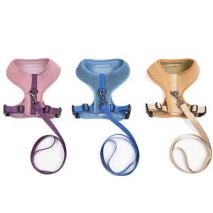 New Dog Leash Pet Chest Strap with Double Buckle Luxury Mesh Cat Pet Dog Harness Set Pet Supplies Manufacturers