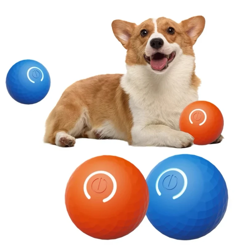 New Durable Motion Activated Automatic Shaking Rolling Pet Ball Toy for Dogs Smart Moving Interactive Dog Ball Toy