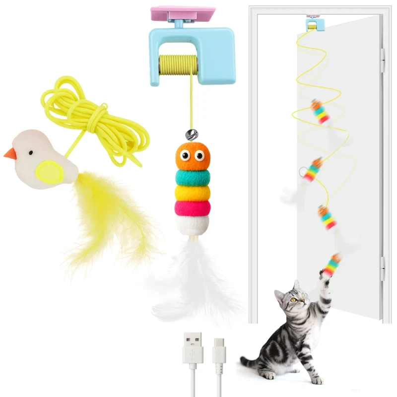 New Eco Friendly Electric Pet Toy Interactive Cat Toy for Indoor Detachable Design Fun Pet Toys