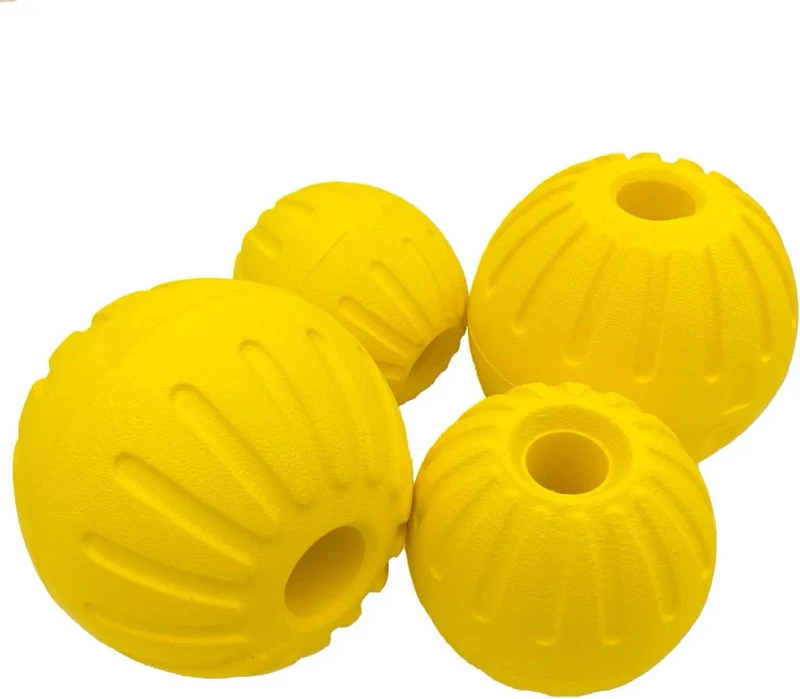 New Eco Friendly Pet Interactive Throw EVA Floating Bouncy Hollow Solid Dog Training Ball