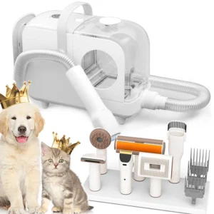 New Electric Dog Hair Dryer Deshedding Tool Clipper Brushes Kit Pet Grooming Vacuum Cleaner Pet Products