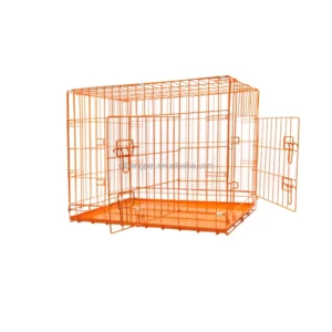 New Hot Selling Heavy Duty Iron & Metal Pet Cage with Plastic Tray Foldable Eco Friendly Cage