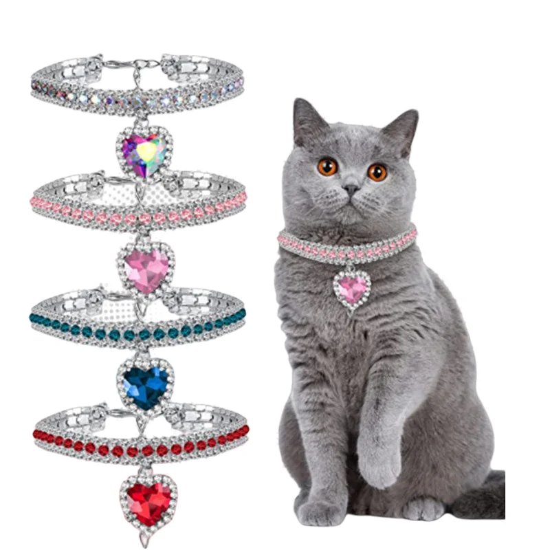 New Love Solid Pattern Stainless Steel Anti loss Pet Collar for Dogs Neck Accessories