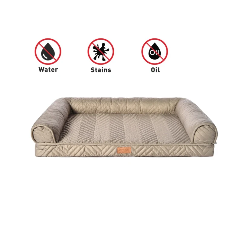 New Pet Beds and Accessories Custom Antifouling Pet Sofa Waterproof Egg Crate Foam Orthopedic Dog Bed Sofa for Large Dogs