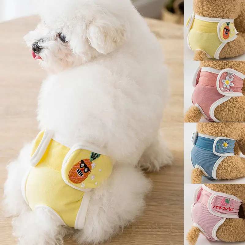 New Pet Dog Panties Nappy Wrap Underwear Dog Physiological Pants Dog Diapers Puppy Reusable Sanitary Panties