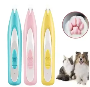 New Pet Electric Hair Trimmer Pet Dog Cleaning Kit With Led Light Cat Paw Trimmer Shaver Dog Paw Cleaning Pet Grooming Products