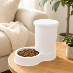 New Plastic Auto Gravity Pet Feeder for Cats Dogs No Spill Easy Clean Pet Bowls Feeders Indoor Home Use
