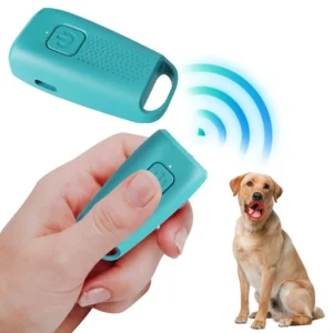 New Plastic Ultrasonic Dog Repeller Key Shape Portable Handheld Anti Barking Mini Flash Light Outdoor Car Use