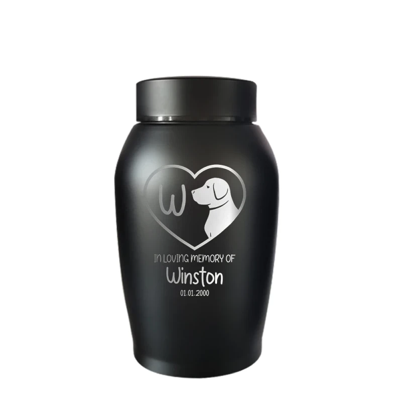 New Products Personalized Cremation Keepsake Pet Ashes Urn Waterproof Customized Container Memorial Dog Cat Funeral Decorative