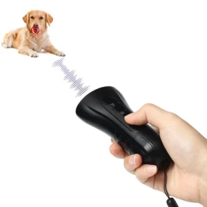 New Rechargeable Handheld Ultrasonic Dog Repeller LED Light Bark Control Device Training Dog Collar