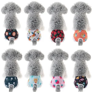 New Reusable Puppy Diaper Washable Dog Diapers for Female Pet Dog Belly Band Wrap Fashion Design with Different Sizes