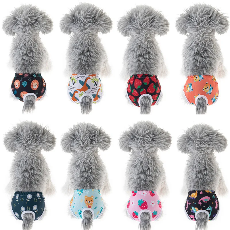 New Reusable Puppy Diaper Washable Dog Diapers for Female Pet Dog Belly Band Wrap Fashion Design with Different Sizes