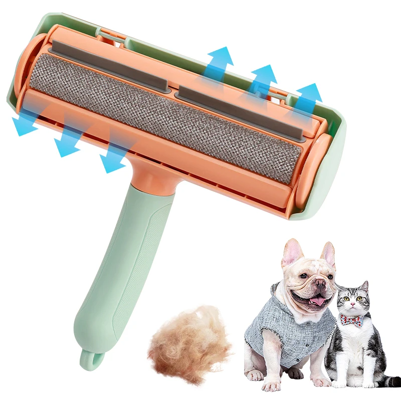 New Self Cleaning Reusable Pet Hair Remover Brush Lint Roller Pet Fur Hair Remover for Cleaner Brush Pet Products