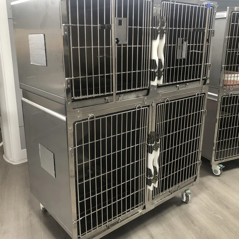 New Stainless Steel Pet Hospital Dog Cage Veterinary Pet Cage Dog for Indoor Use