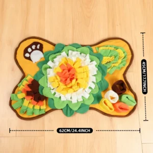 New Style Washable Interactive Pet Slow Feeding Enrichment Toy Large Sunflower Snuffle Mat for Dogs