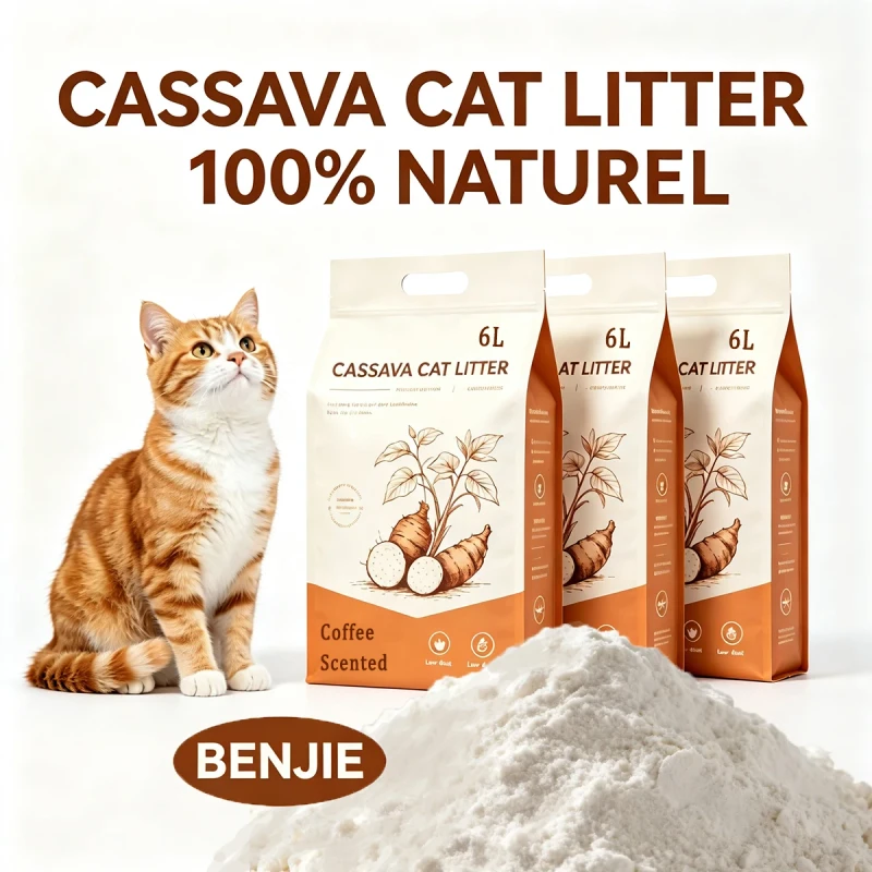 New Technology Biodegradable Eco Friendly Multiple Deodorizing Cat Litter 99.9% No Dust 3 Second Water Absorption Pure