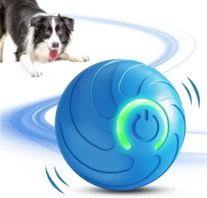 New USB Rechargeable Interactive Squeak Dog Toy Automatic Moving Vibrating Bounce Ball for Small Medium Large Dogs