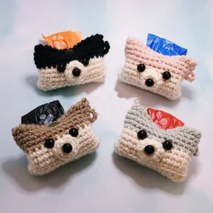 New product New Luxury Cotton Dog Poop Bag Dispenser and Holder Eco Friendly Dog Mom Gift Customizable