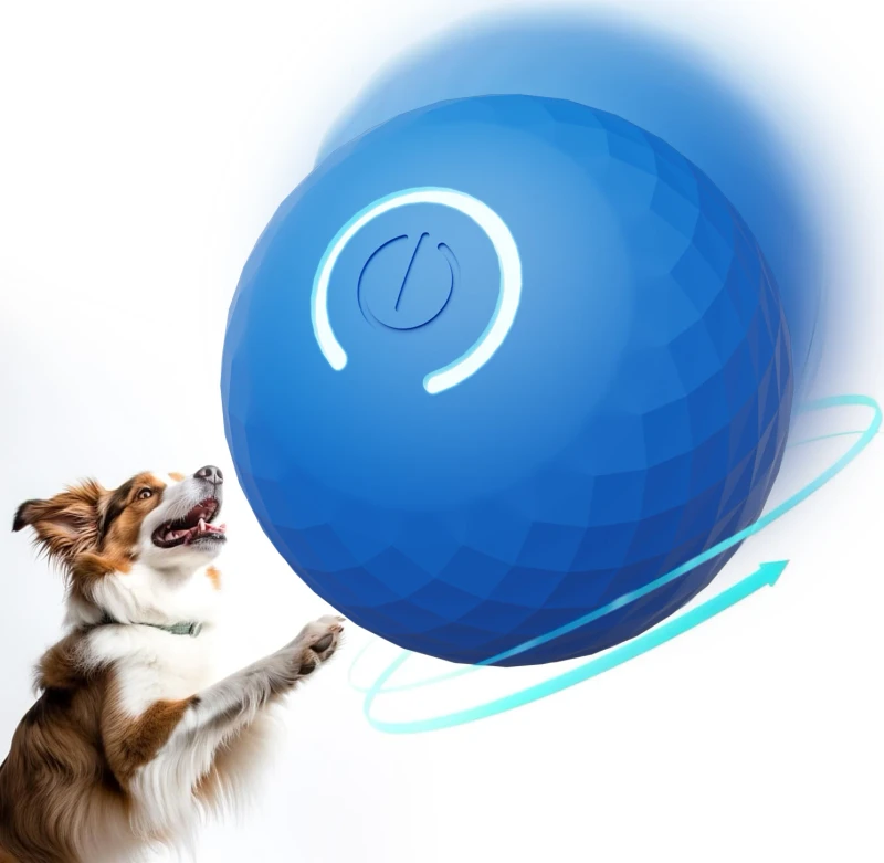 Newly Upgraded Luxury USB Smart Gravity Jumping Ball Eco Friendly Interactive Dog Toy Automatic Training Self Moving Function