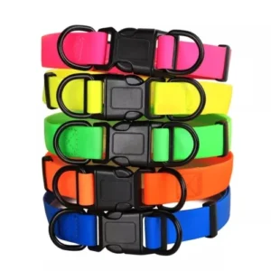 NiBao Adjustable Colorful Waterproof Pet Dog Collars for Small to Large Dogs
