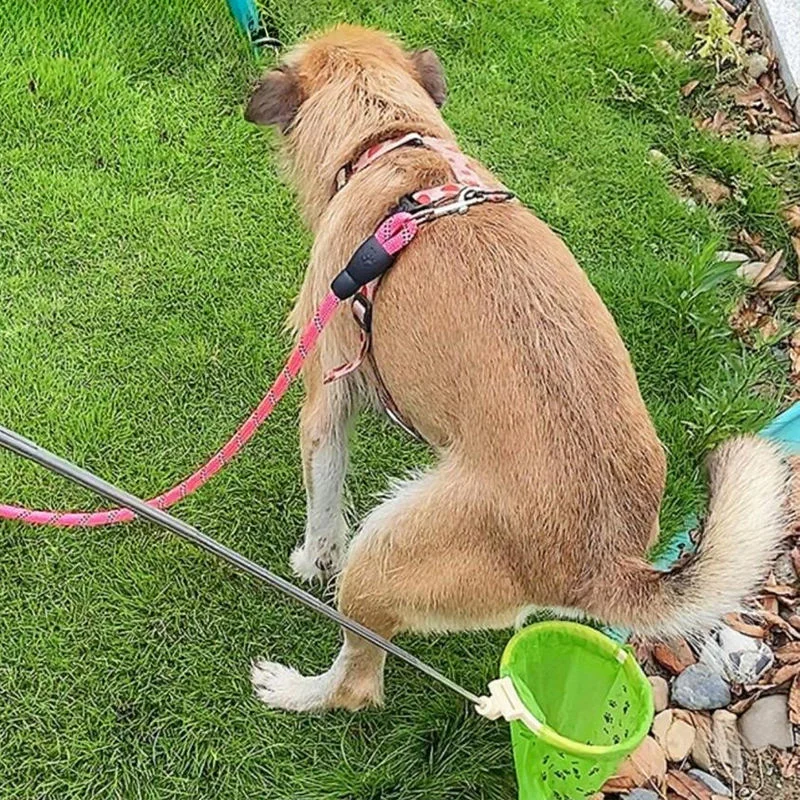 No Bend Waterproof ABS Stainless Steel Pet Waste Scooper Outdoor Dog Poop Collector with Long Handle for Easy Clean