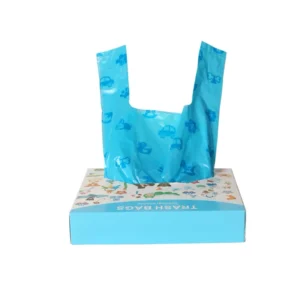 No Core Printed Anti Mildew Sanitary Bag Vest Type Roll Pet Bags