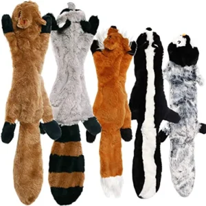 No Stuffing Dog Toys With Squeakers Durable Stuffingless