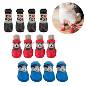 Non Slip Pet Socks Paw Protective Outdoor Dog Shoes with Adjustable Strap