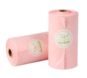 Nunebll Convenient Eco Friendly Biodegradable Pet Waste Disposal Bags EPI Pulp HEPE Cartoon Colors for Dog Poop Cleanup