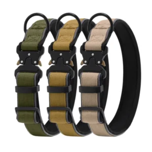 Nylon Dog Collar Tactical Heavy Duty Reflective Dog Training Collar