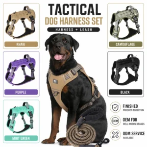 Nylon Material Dog Harness OEM ODM Custom Logo Breathable Eco Friendly Chest Strap Solid Pattern Dog Walking Harness