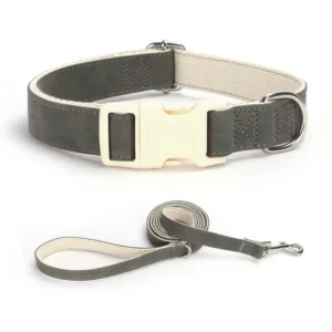 Nylon Soft Eco Friendly Dog Leash and Collar with Quick Release Durable Simple Design