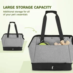 ODM OEM New Design Grey Polyester Fashion Cat Puppy Carrier Transport Pet Travel Bags for Small Dogs and Cats