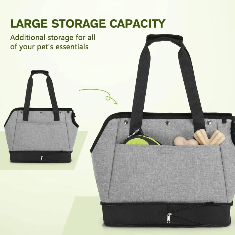 ODM OEM New Design Grey Polyester Fashion Cat Puppy Carrier Transport Pet Travel Bags for Small Dogs and Cats
