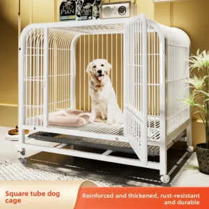 ODM&OEM Iron Dog Cage with Wheels for Small Medium Large Dogs Indoor Use All Seasons