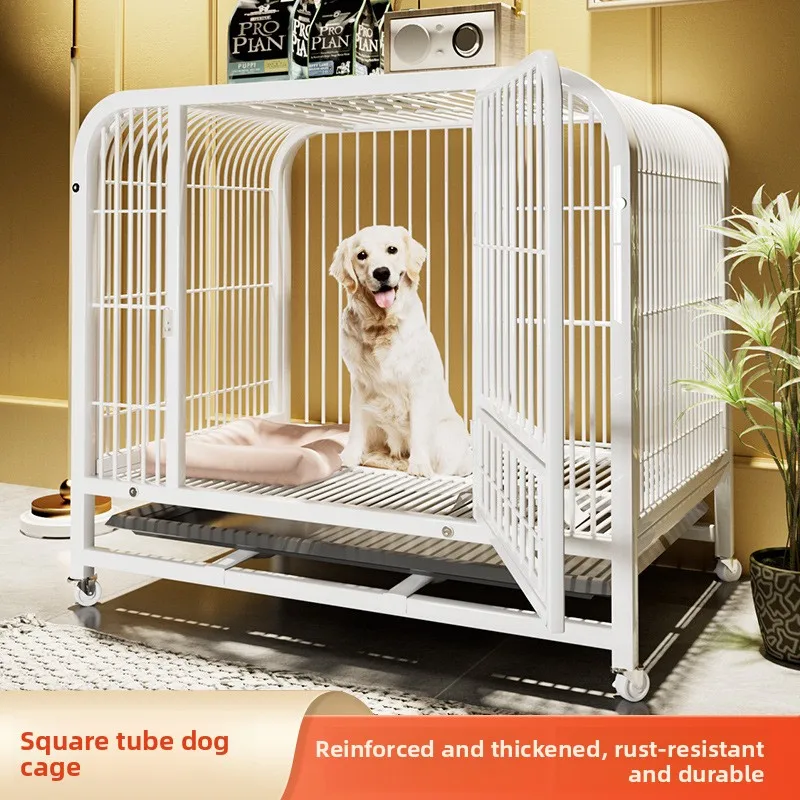 ODM&OEM Iron Dog Cage with Wheels for Small Medium Large Dogs Indoor Use All Seasons