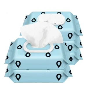 OEM Baby Nonwoven PET Tissue Cleansing Wipes 100pcs Per Pack with Free Samples