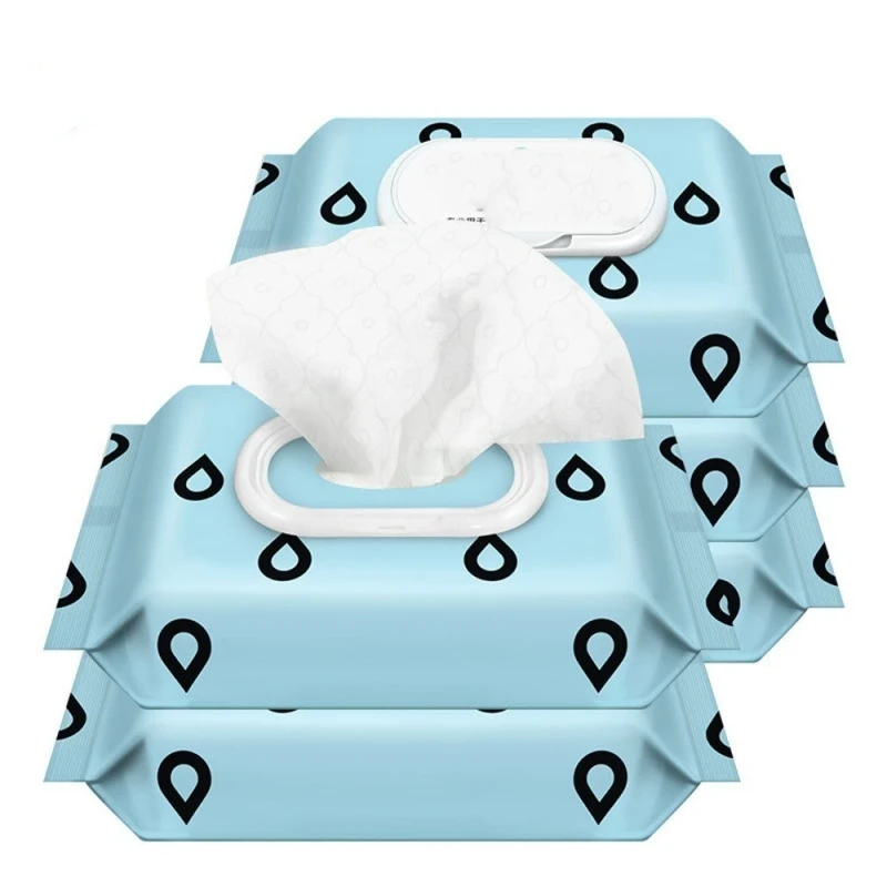 OEM Baby Nonwoven PET Tissue Cleansing Wipes 100pcs Per Pack with Free Samples