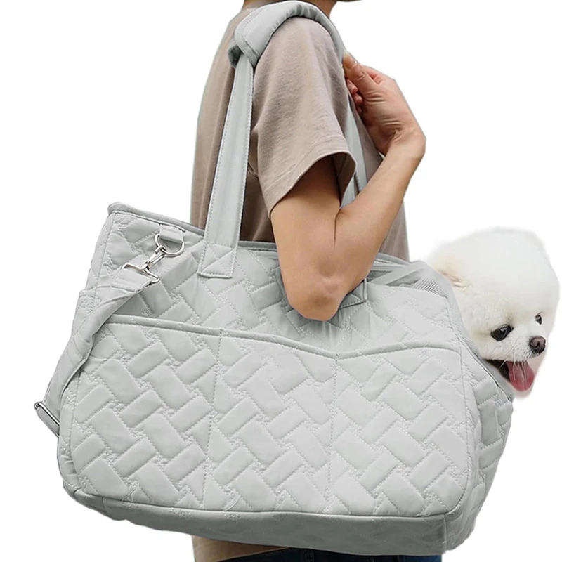 OEM Breathable Pet Carriers Shoulder Bags Outdoor Pet Cat Dog Carrier Side Bag Air Travel Soft Pet Travel Carrier Bag