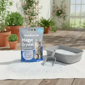 OEM Bulk Eco Friendly Silica Crystal Cat Sand Natural Mineral High Absorbability