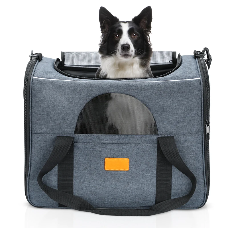 OEM Cat & Dog Airline Approved Soft Sided Pet Carrier Portable Travel Carrier with Maximum Pet Weight Limit 18 Pounds