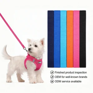 OEM Custom Dog Harness Walking Set Comfortable Durable Pet Collars Leashes Harness Accessories for Small Medium Dogs Easy on Off